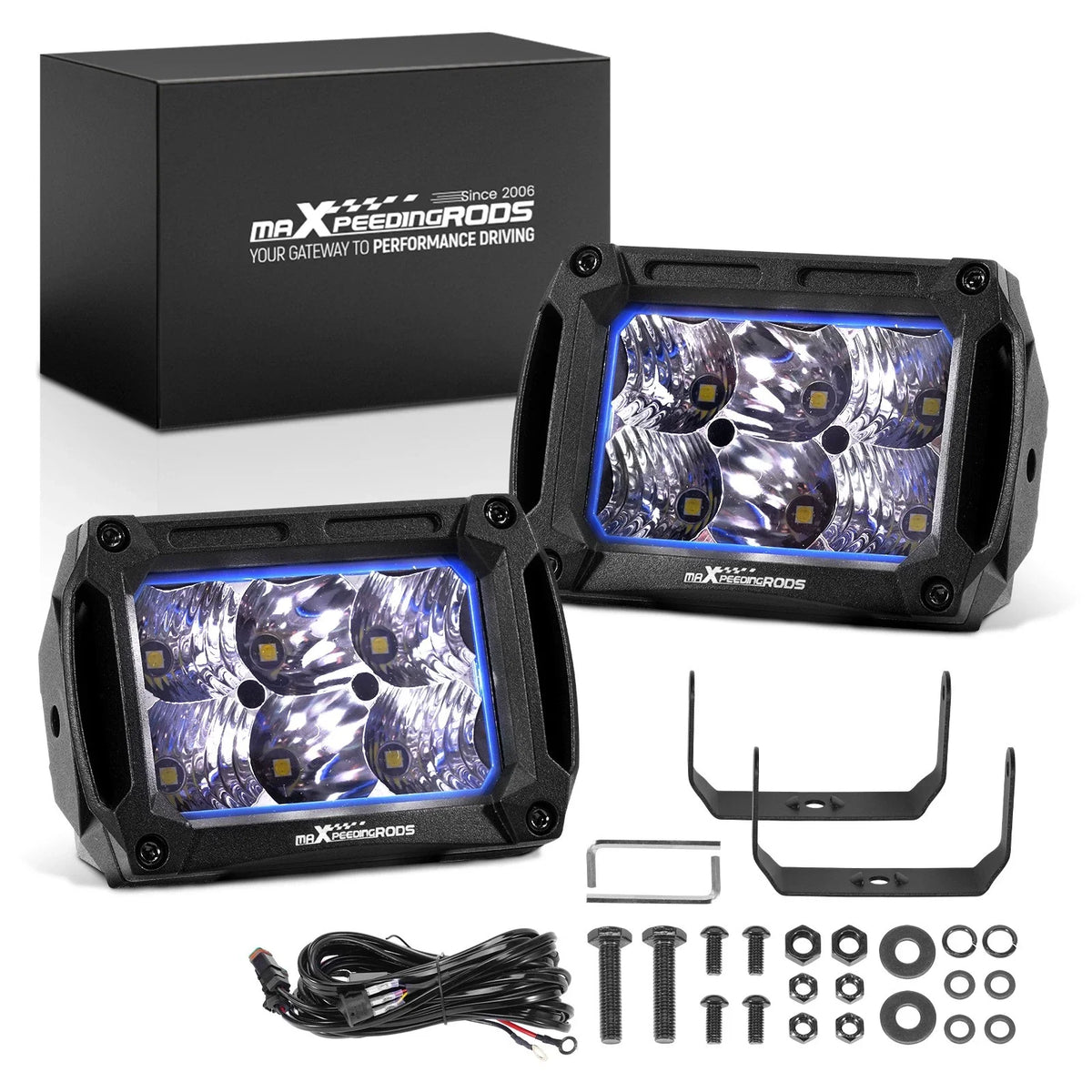 60W LED Auxiliary Lights for Offroad Truck (12V 24V)