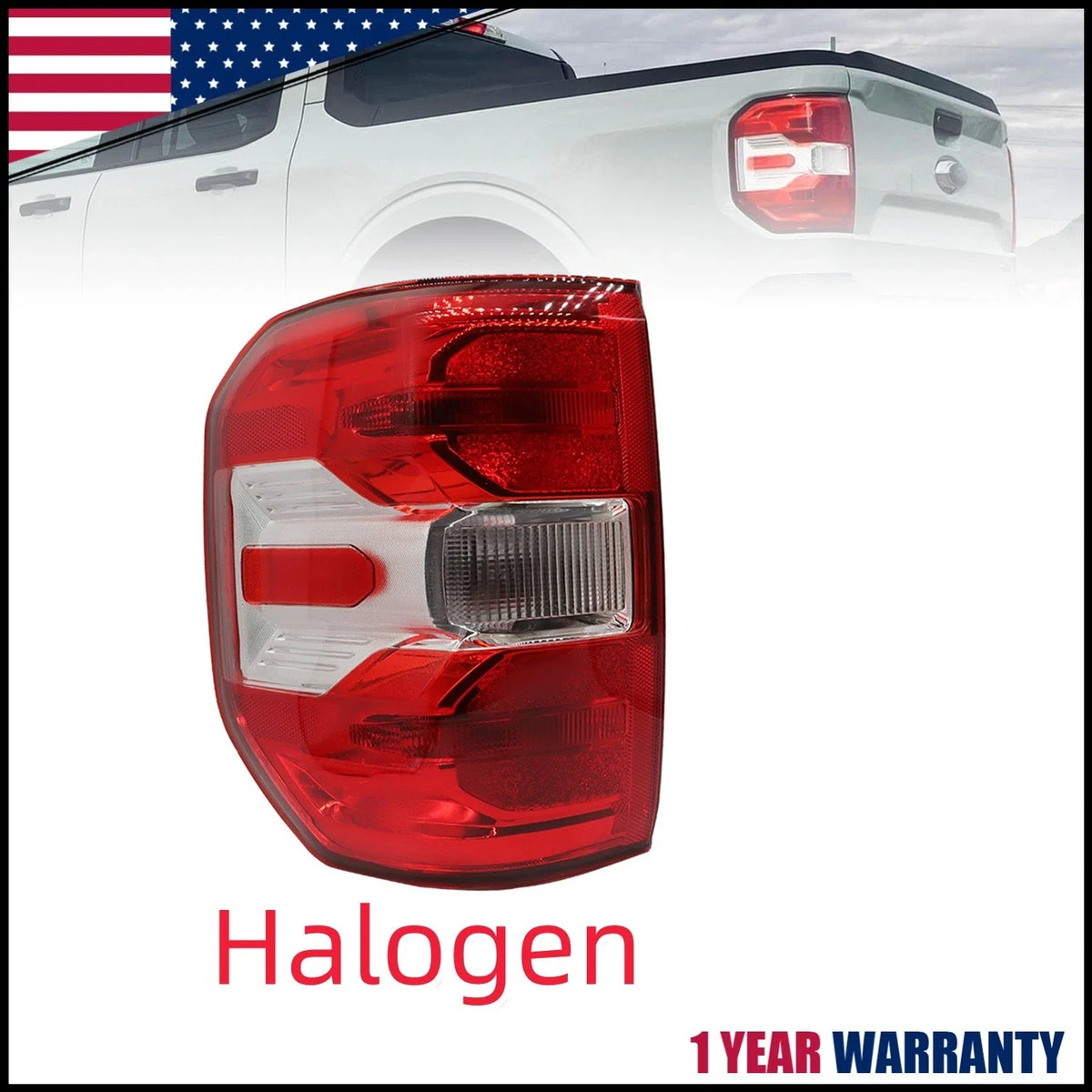 2022-2024 Ford Maverick Driver Side Halogen Taillight Assembly