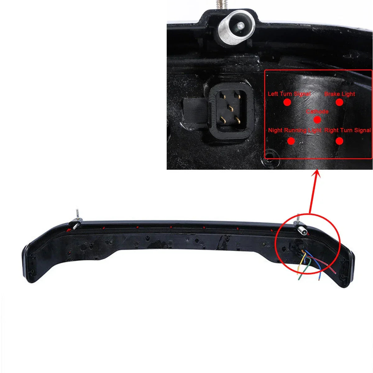 Brake Tail Light Side Marker Wiring Harness for Harley Touring 2014-2023