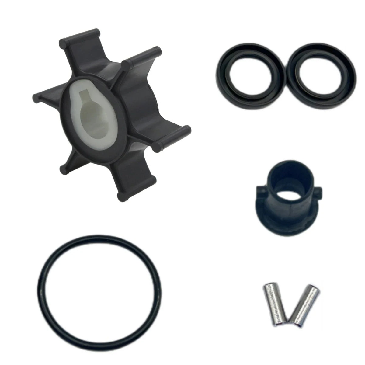 Water Pump Impeller Kit for Outboard Motor Yamaha 2HP 2-Stroke