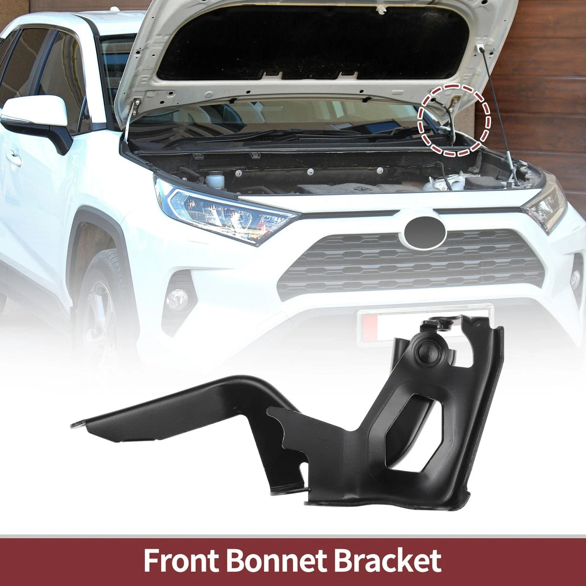 Hood Hinge for Toyota RAV4 (2014) - Left Side, 1 pcs