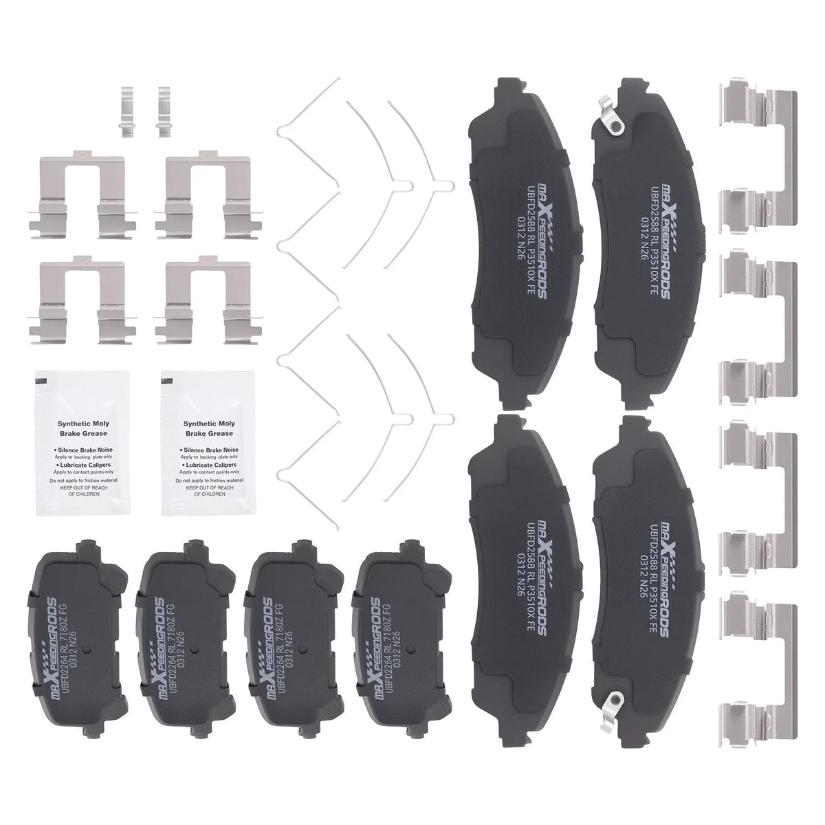 Ceramic Brake Pads for Acura MDX (2014-2016) and Honda Pilot (2016-2022)