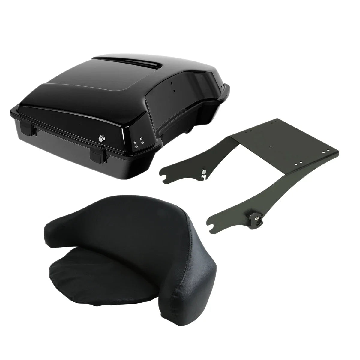 Trunk Backrest Rack Black for Harley Touring (1997–2008)