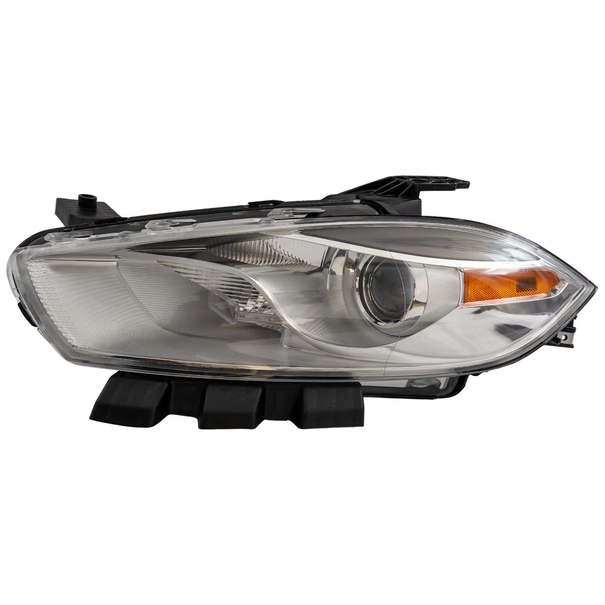 Headlight for Dodge Dart (2013–2016) Left Chrome Housing HID