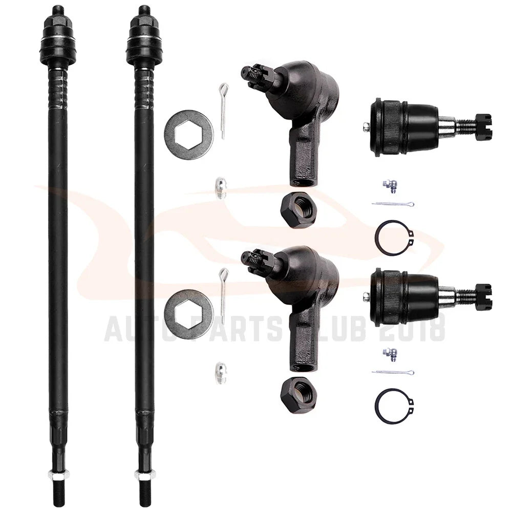 6Pcs Front Suspension Kit for Honda CR-V 2002-2006 - Ball Joints & Tie Rods