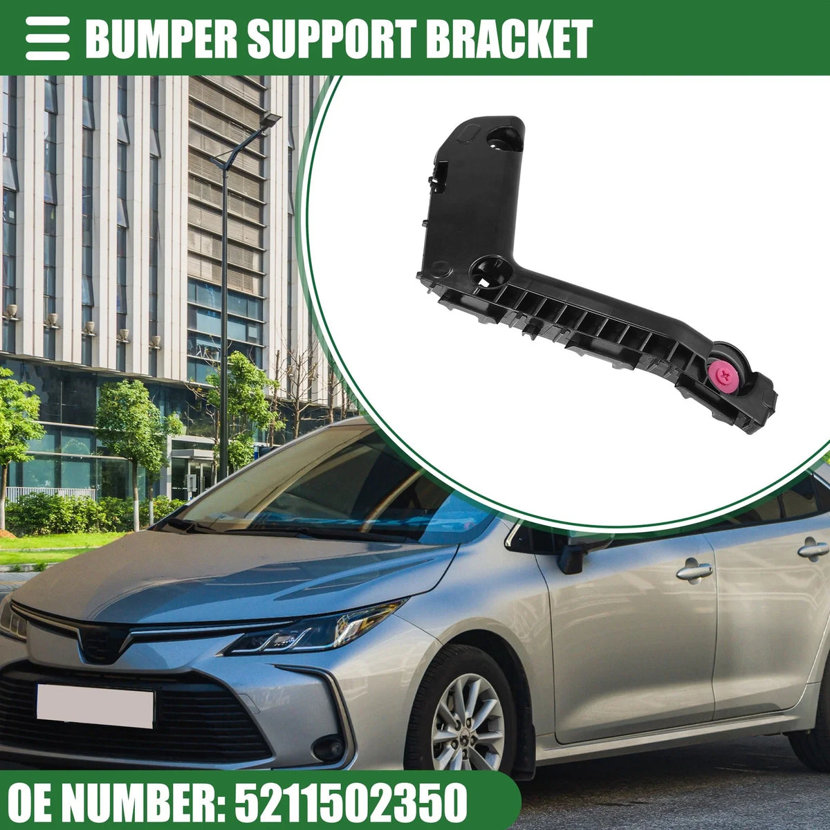 Front Right Bumper Support Bracket for Toyota Corolla (2017–2019) No.5211502350