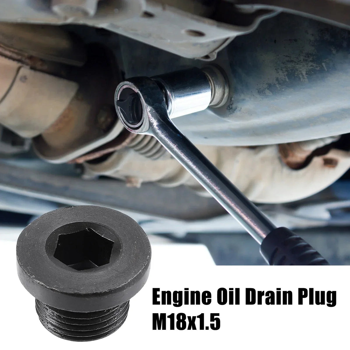 4 Pcs M18x1.5 Engine Oil Drain Plug Screws for Mazda and BMW