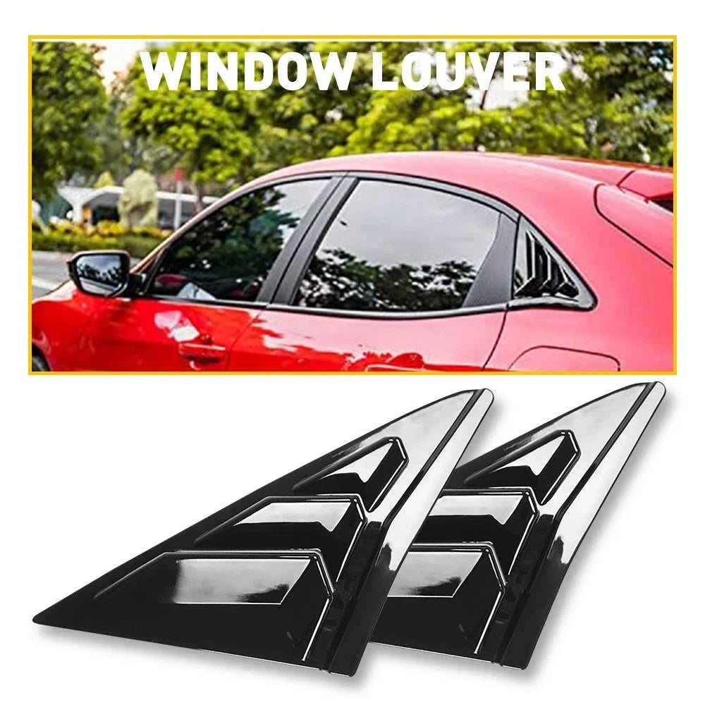 Carbon Fiber Quarter Window Louver Cover for Honda Civic 2016-2020