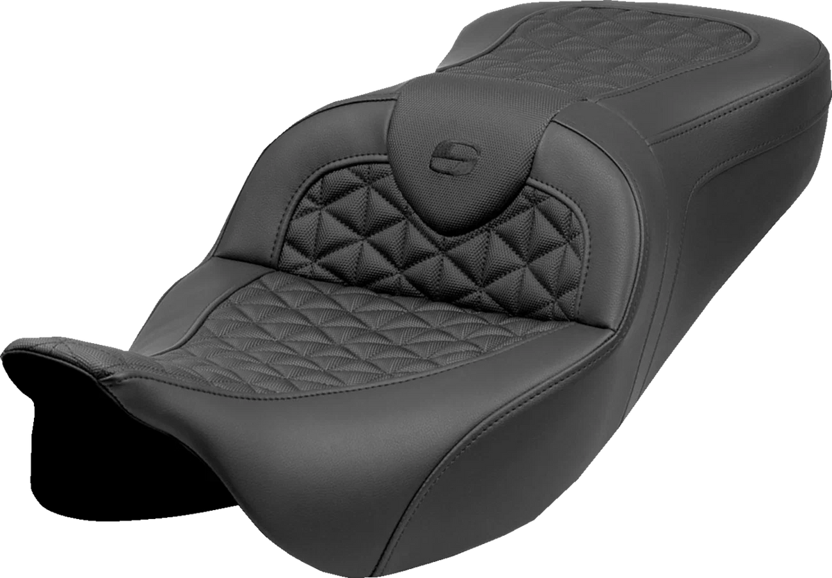 SADDLEMEN RoadSofa Tri Gripper Seat for FLH/FLT (w/o Backrest)
