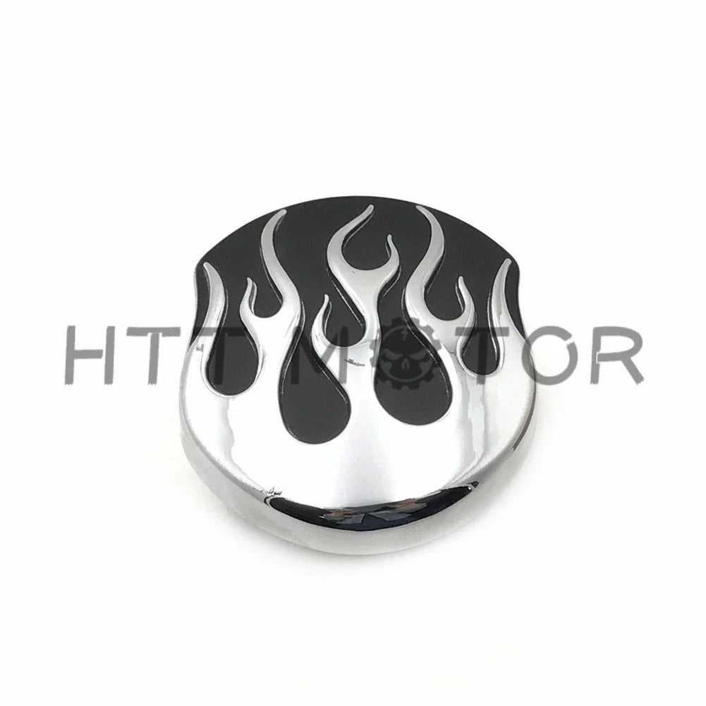 Custom Black Flame Gas Cap for Harley (1984–2015)