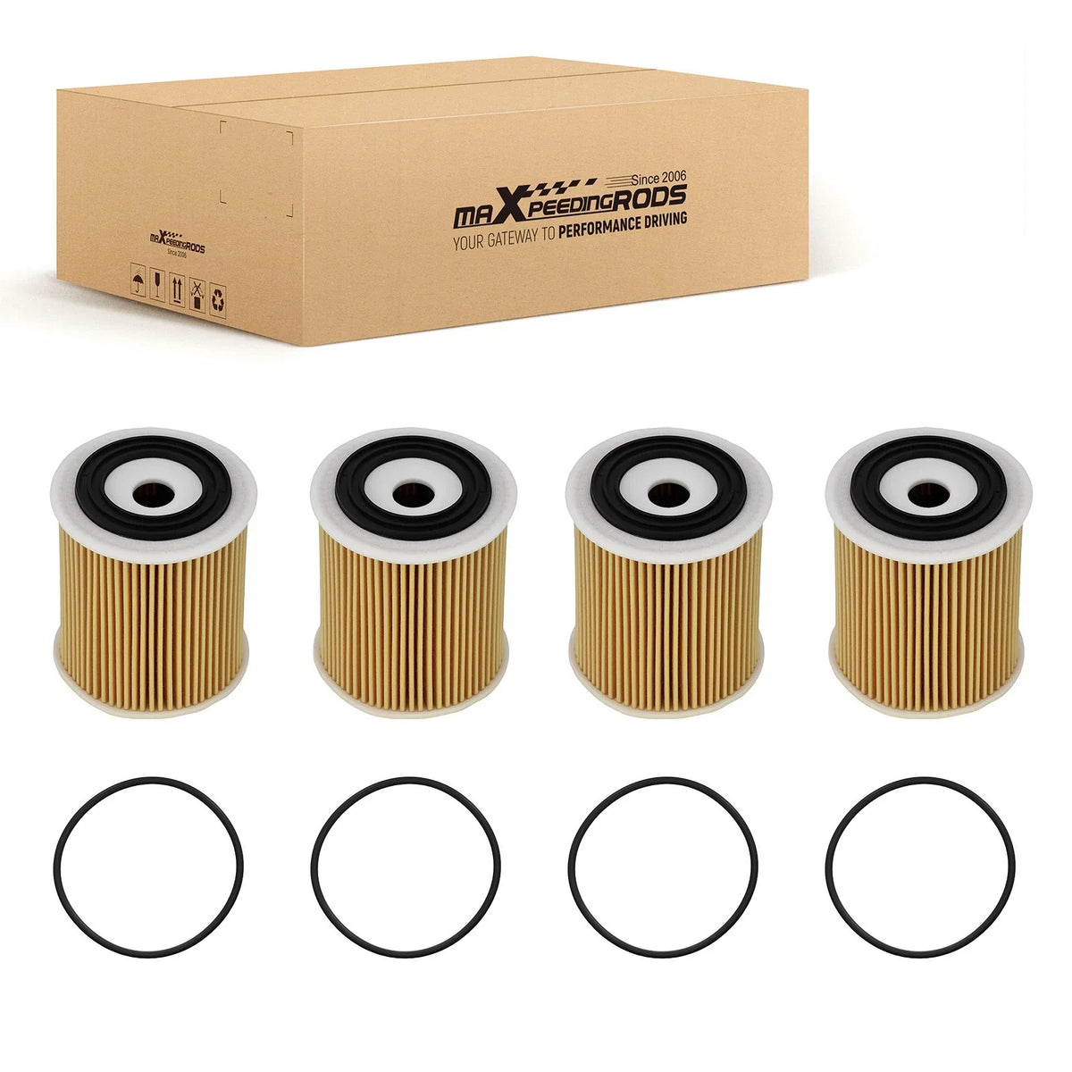 Set of 4 Oil Filters for BMW 328i 330i 335i 535i X3 X5 (2006–2017)