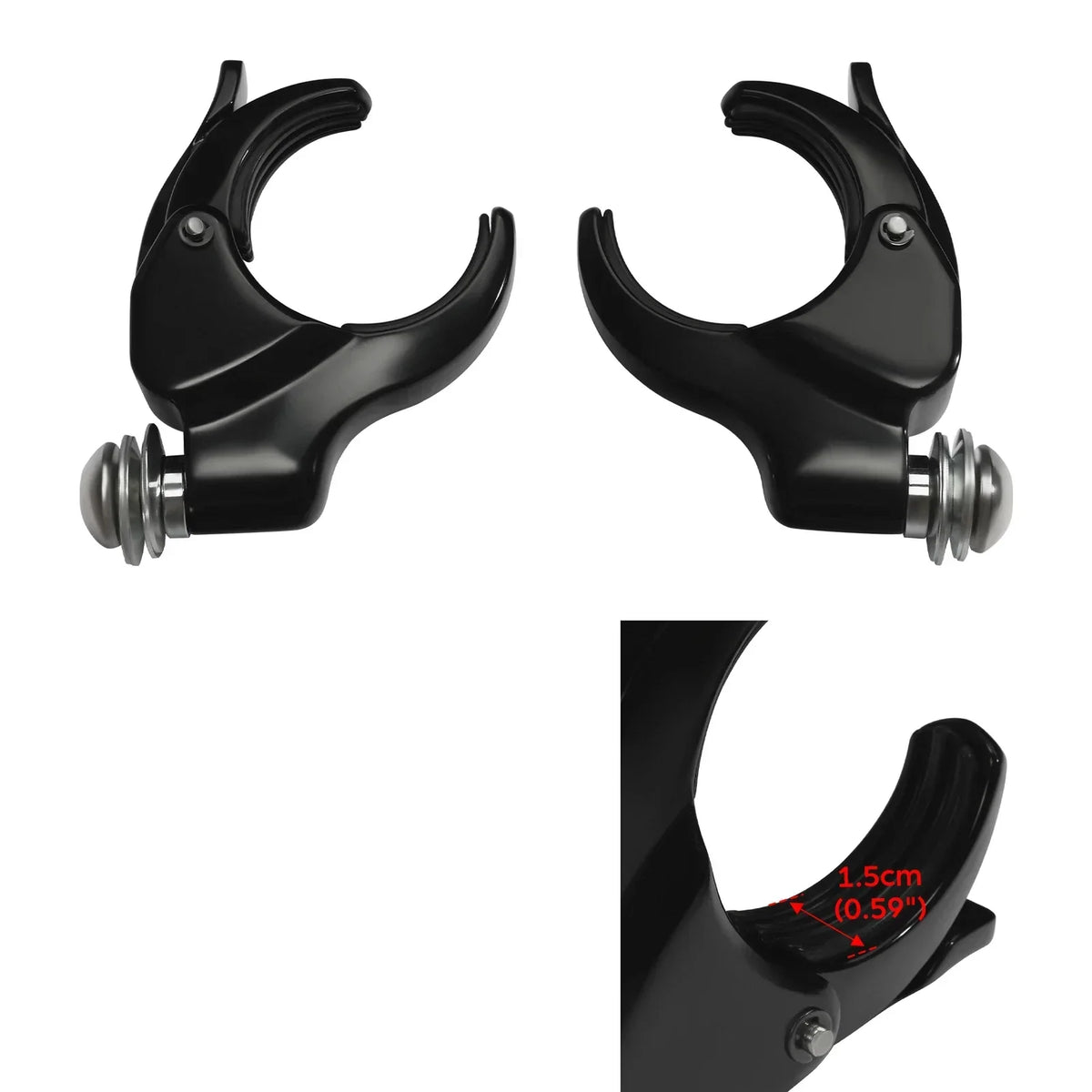 49mm Clamps for Windshield on Harley Dyna Street Bob Low Rider 2006-2017