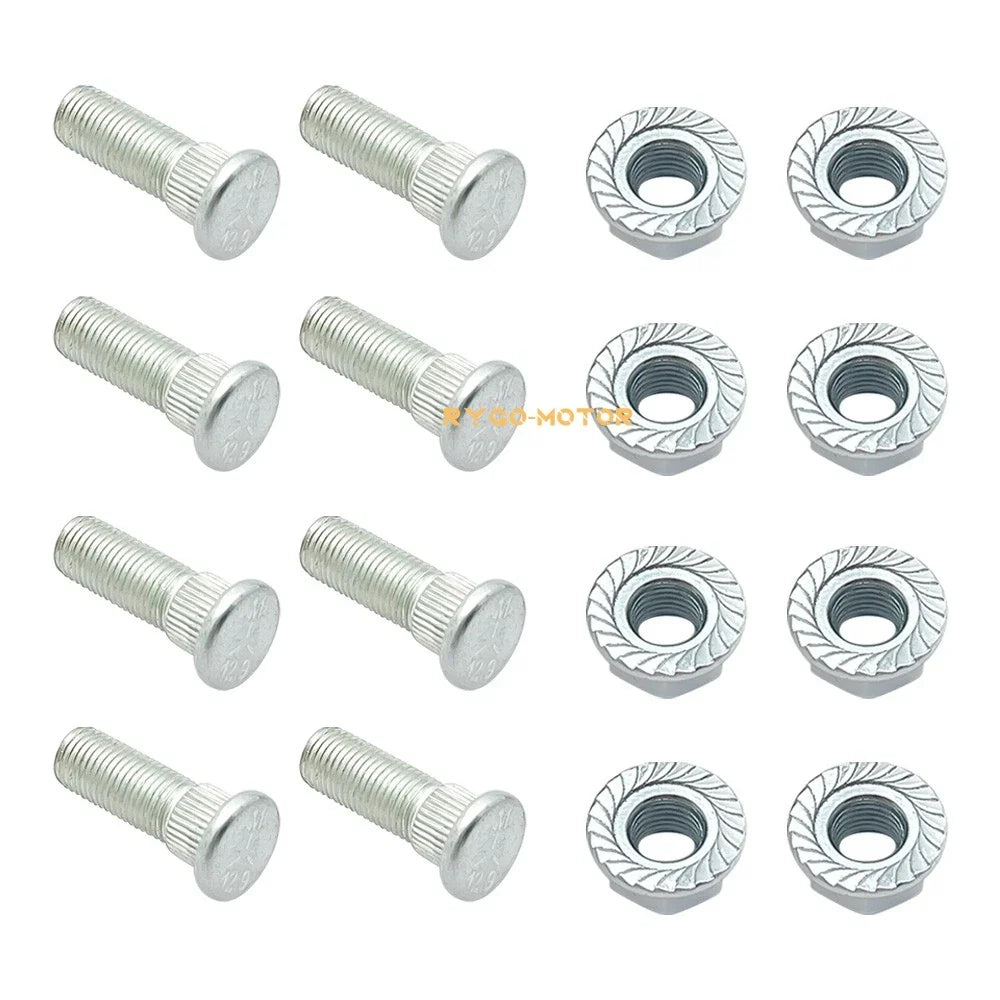 Rear Wheel Studs 3/8" - 8 Pack for Polaris Trail Blazer 250 400 500
