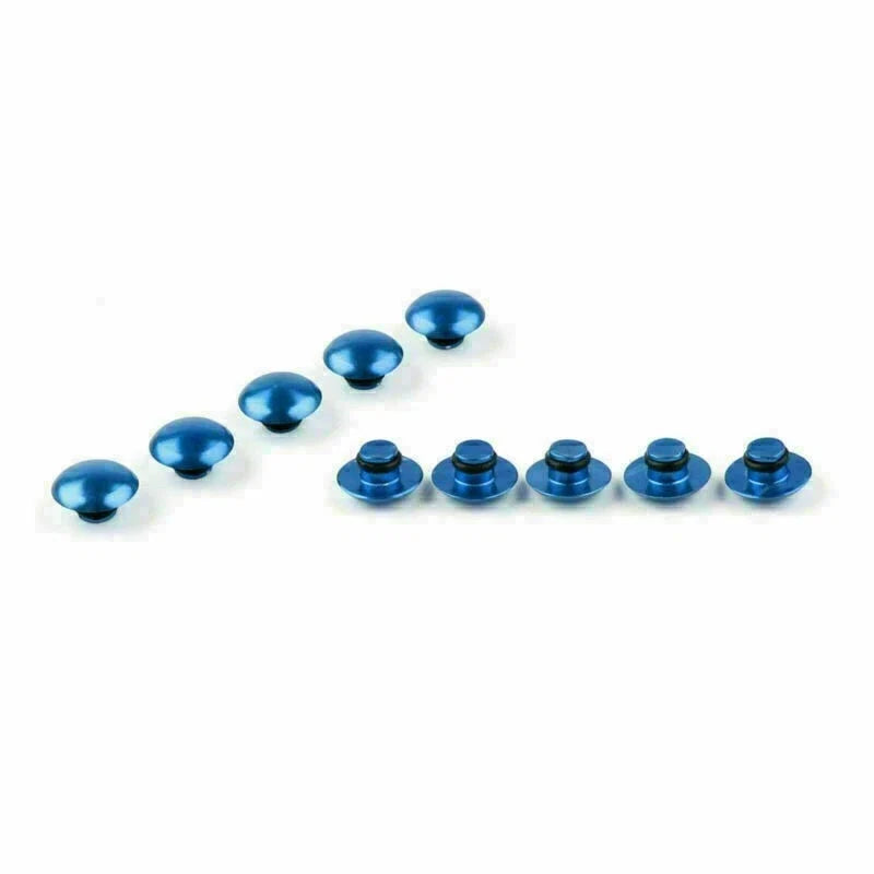 M6 Hex Socket Bolt Screw Nut Head Cover Cap for Universal Motorcycle (6MM) Blue
