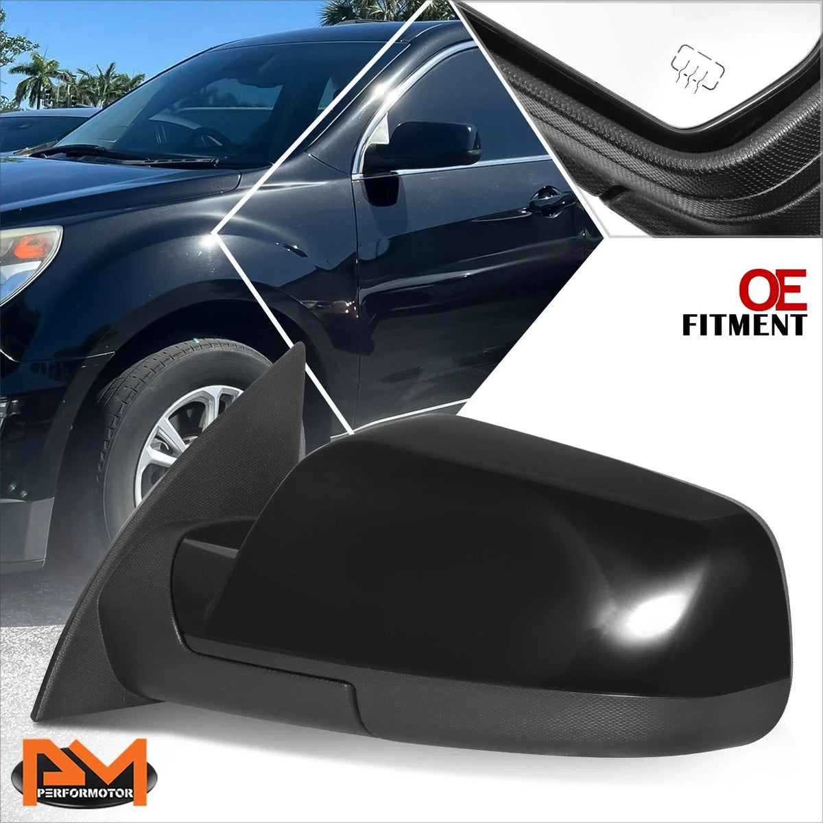 Blind Spot Side Mirror Left - Power Heated for 2016-2017 Equinox & Terrain