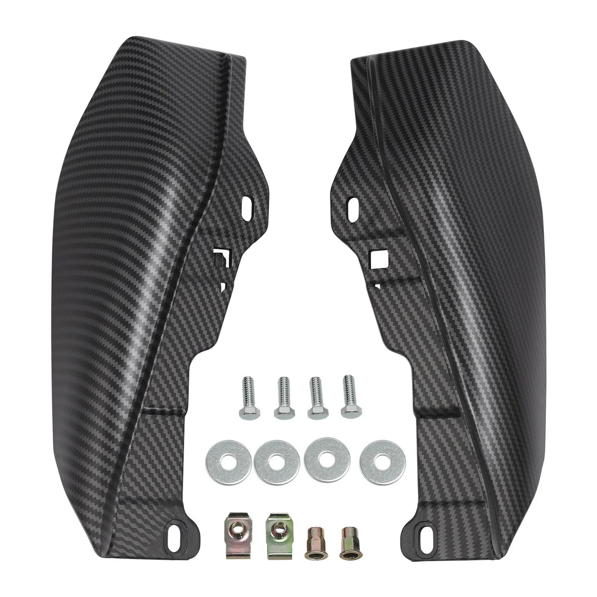 Matte Black Carbon Fiber Air Deflector for Harley Touring (2009-2023)