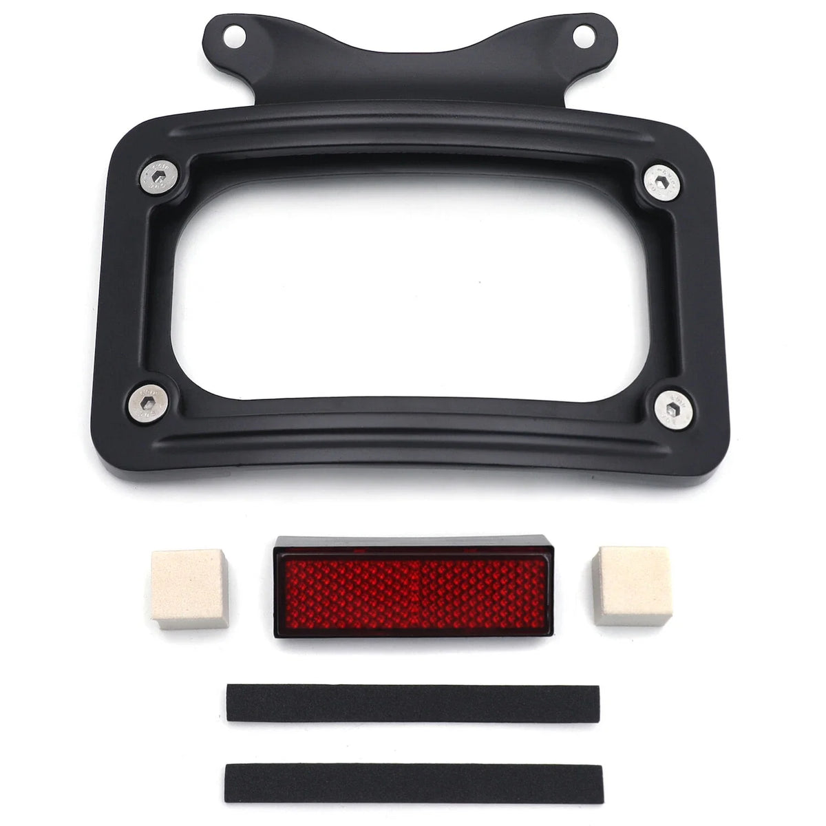Curved Laydown License Plate Bracket for Harley 2014-2023 Street/Road Glide