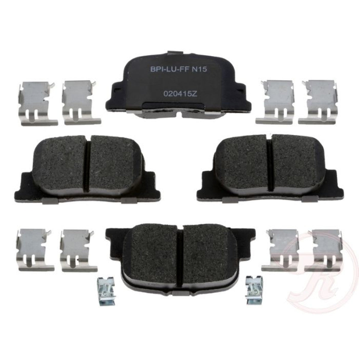 4-Piece Brake Pads Set for Rear of Toyota Camry FWD (2000-2001)