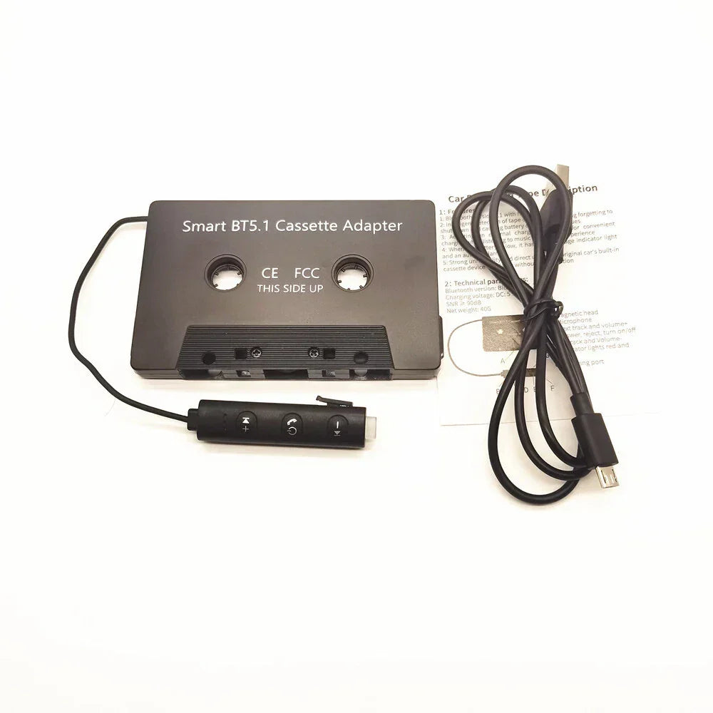 Cassette Converter with Bluetooth 5.1 for Car Audio Systems