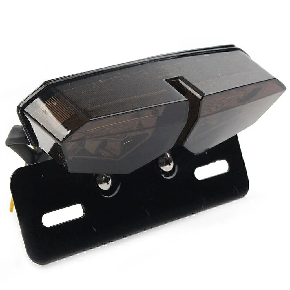License Plate Holder Bracket for Motorcycle with Tail Light & Signals