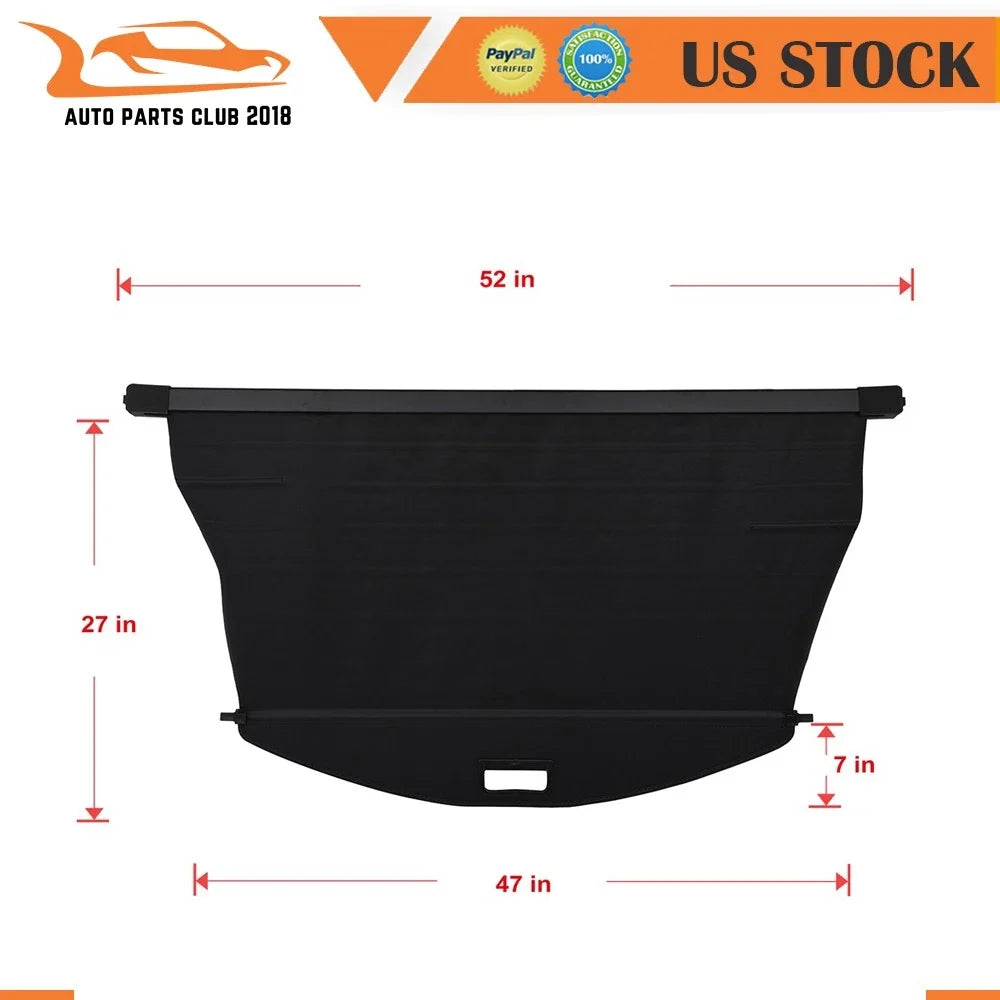 Trunk Shield Cargo Cover for 2019-2020 Jeep Cherokee