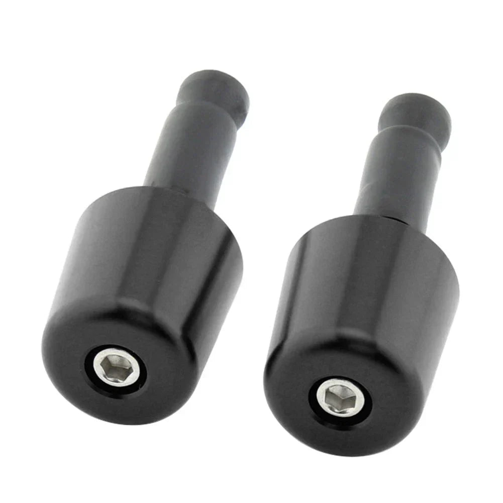 Black Handlebar Grips & End Caps 1.5" for Universal Motorcycle