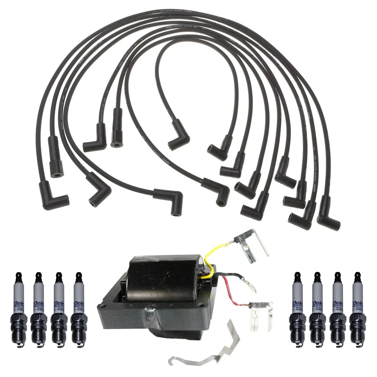 Ignition Wires Coil 8 Spark Plugs Kit ACDelco for Chevrolet GMC (1996–2002)