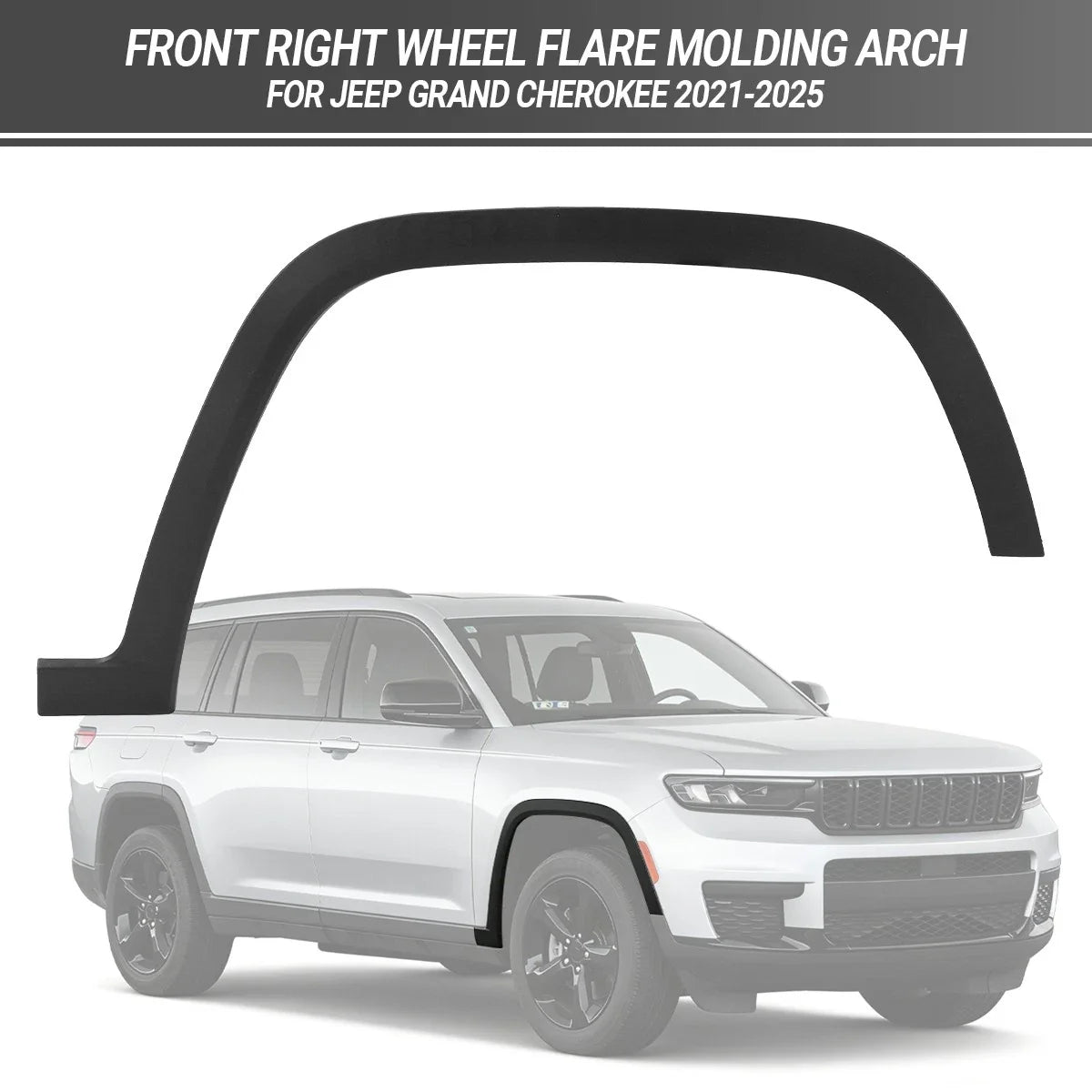 Front Wheel Molding Flare RH for Jeep Grand Cherokee 2021-2025