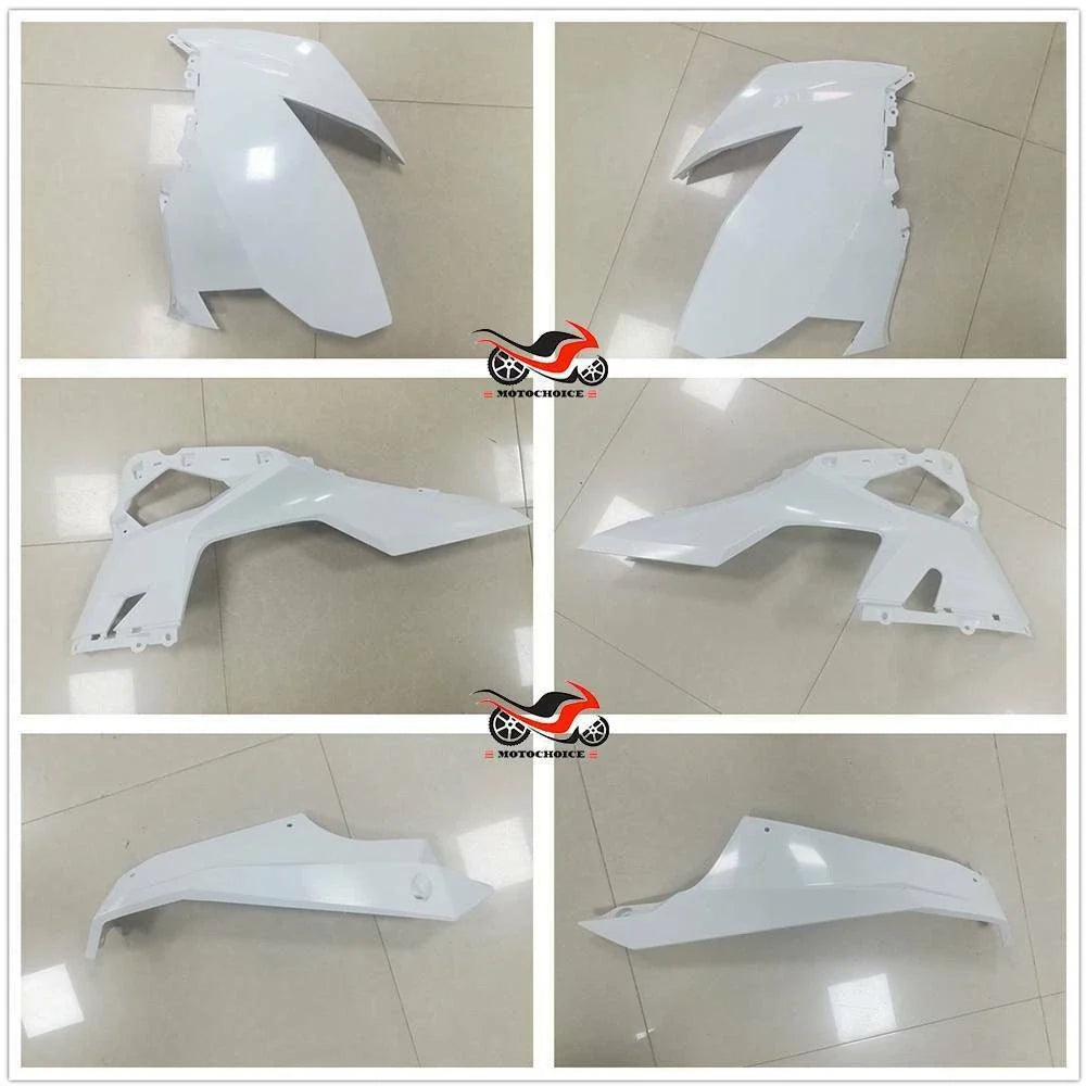 Set of 2 Unpainted White Fairing Panels for Kawasaki Ninja 400