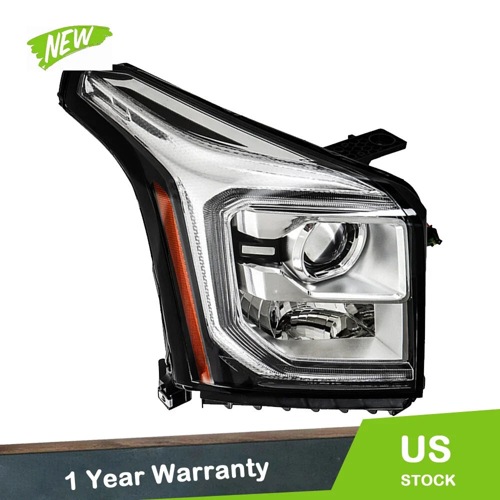 Front Headlight for GMC Yukon/Yukon XL (2015–2020) Right Side Clear Lens