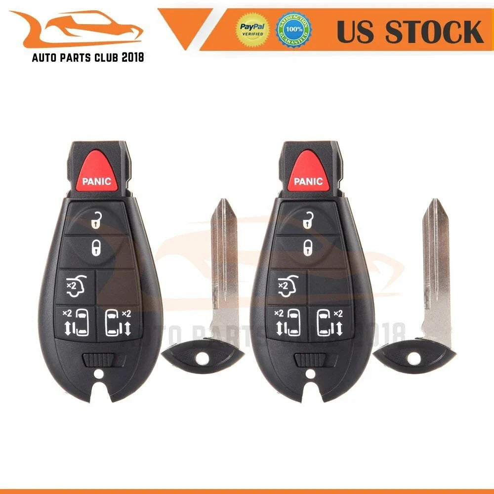 2X Keyless Entry Remote Fob for Chrysler Town & Country (2008–2016)