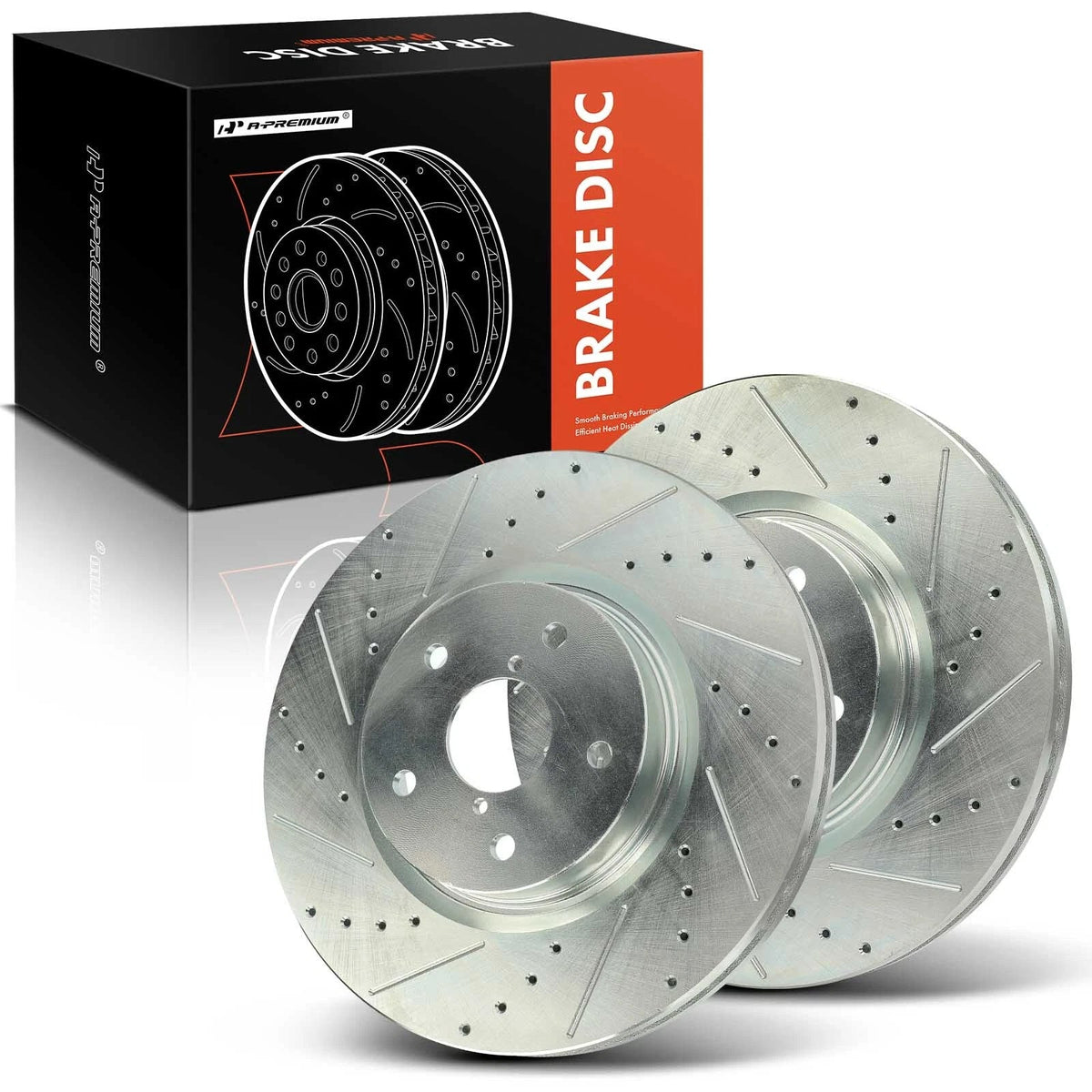 Front Side Drilled Brake Rotors for Subaru Legacy Outback WRX (2000–2023)
