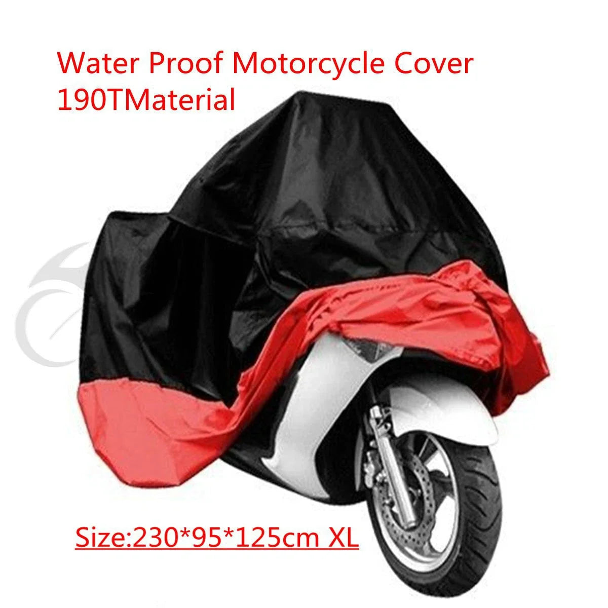 190T Waterproof Protection Motorcycle Storage Cover for Various Models