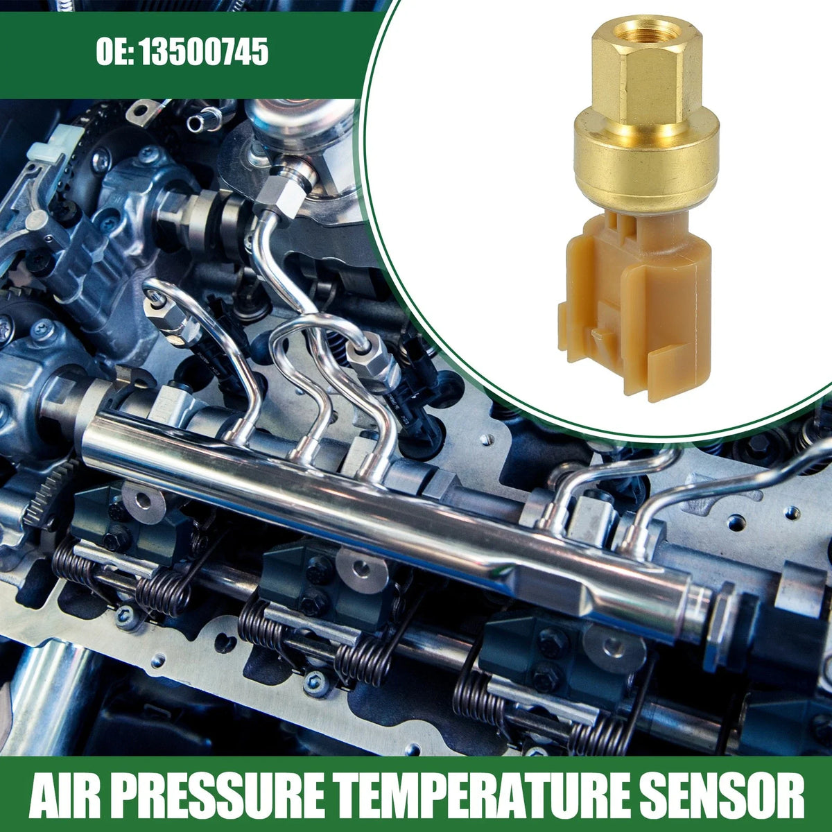 Air Pressure Temperature Sensor for Buick (Plastic Gold Tone Brown)
