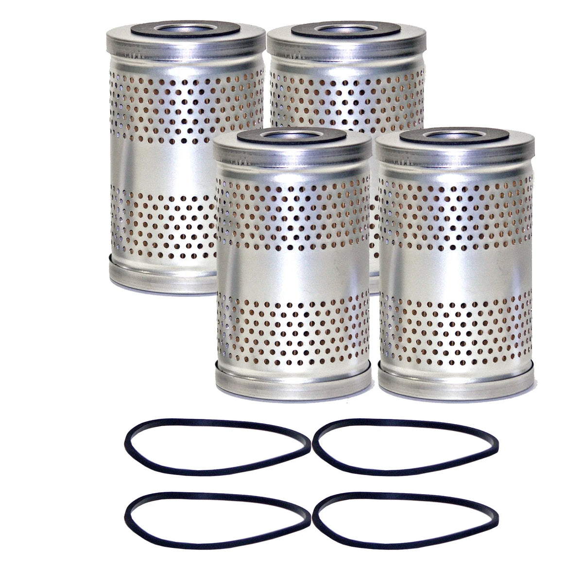 Engine Oil Filter Set (4) for Iso Studebaker Chevrolet GMC (StdAsp)