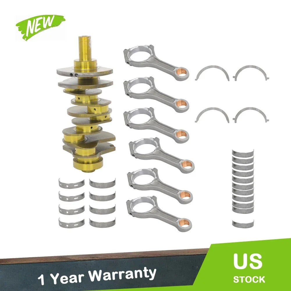 Set of 4 Engine Crankshaft Connecting Rods for Jeep Chrysler Ram 3.0L