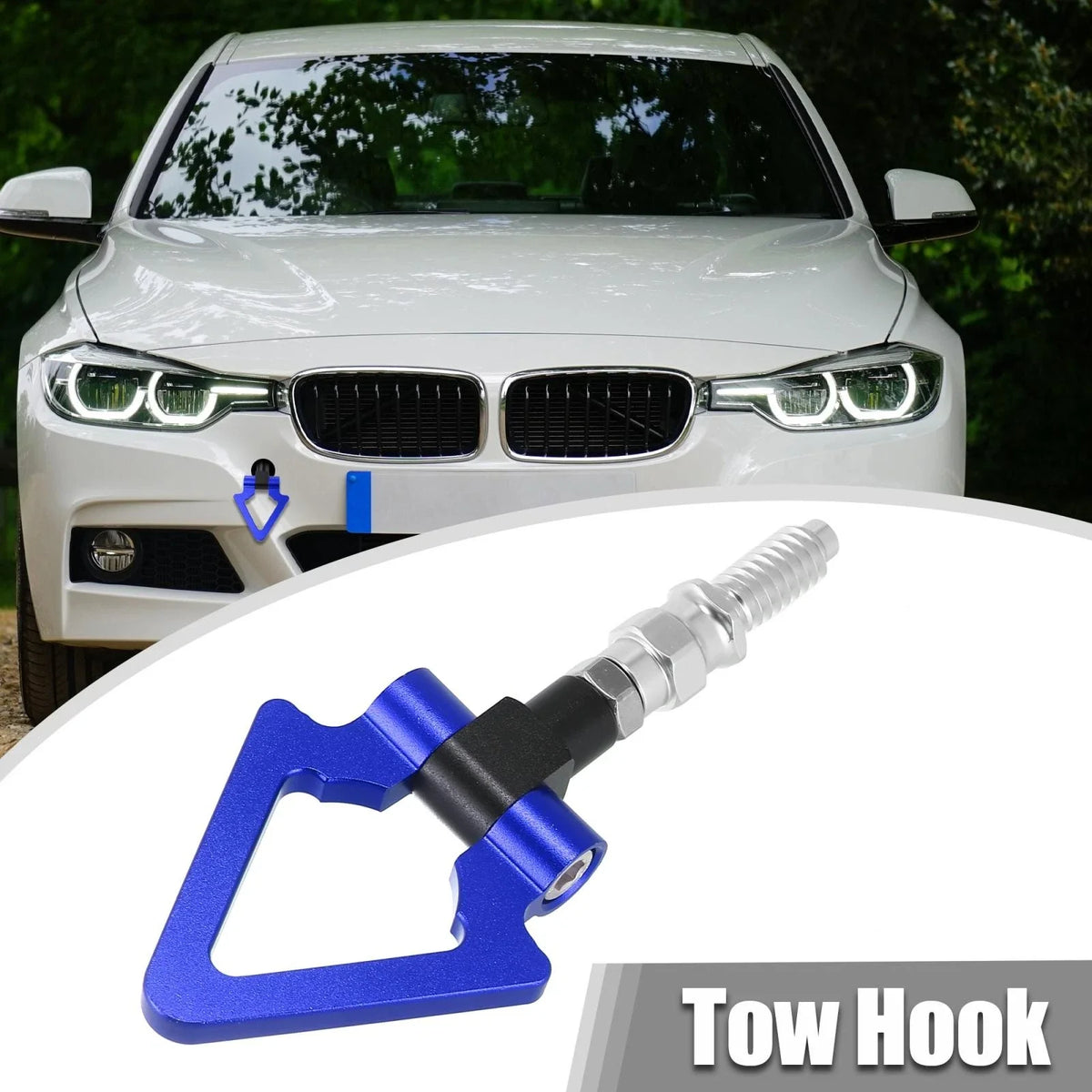 Tow Hook Triangle Ring for BMW 3 5 7 Series Z3 Z4 (2000–2023) - Blue