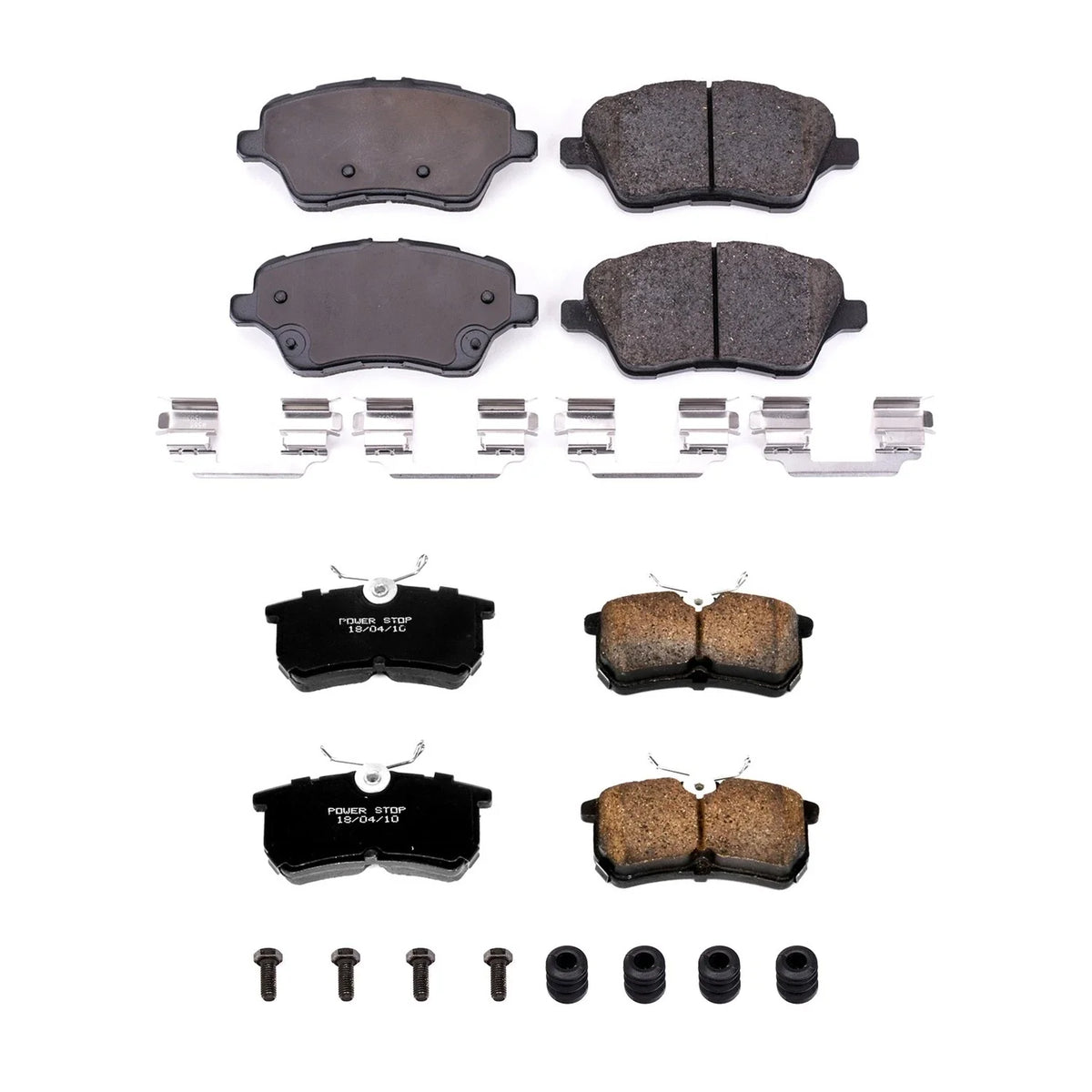 PowerStop Z17 Low-Dust Ceramic Disc Brake Pads Kit for Ford Fiesta ST (2014–2019)