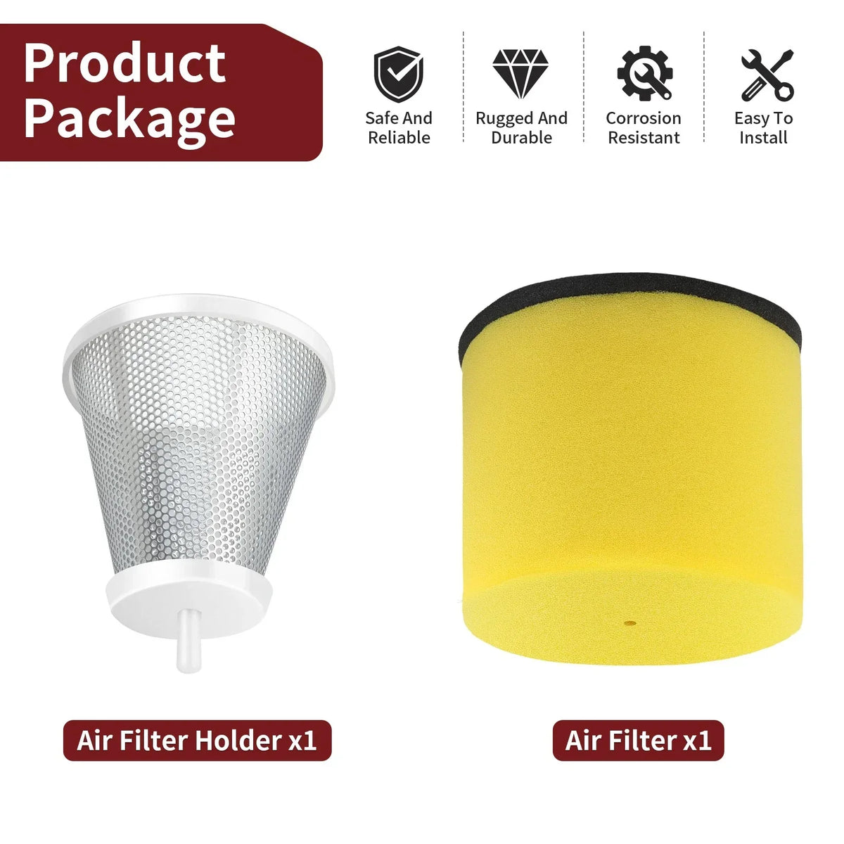 Air Filter & Holder for LTR450 Suzuki Quadracer 450 (2006-2009)