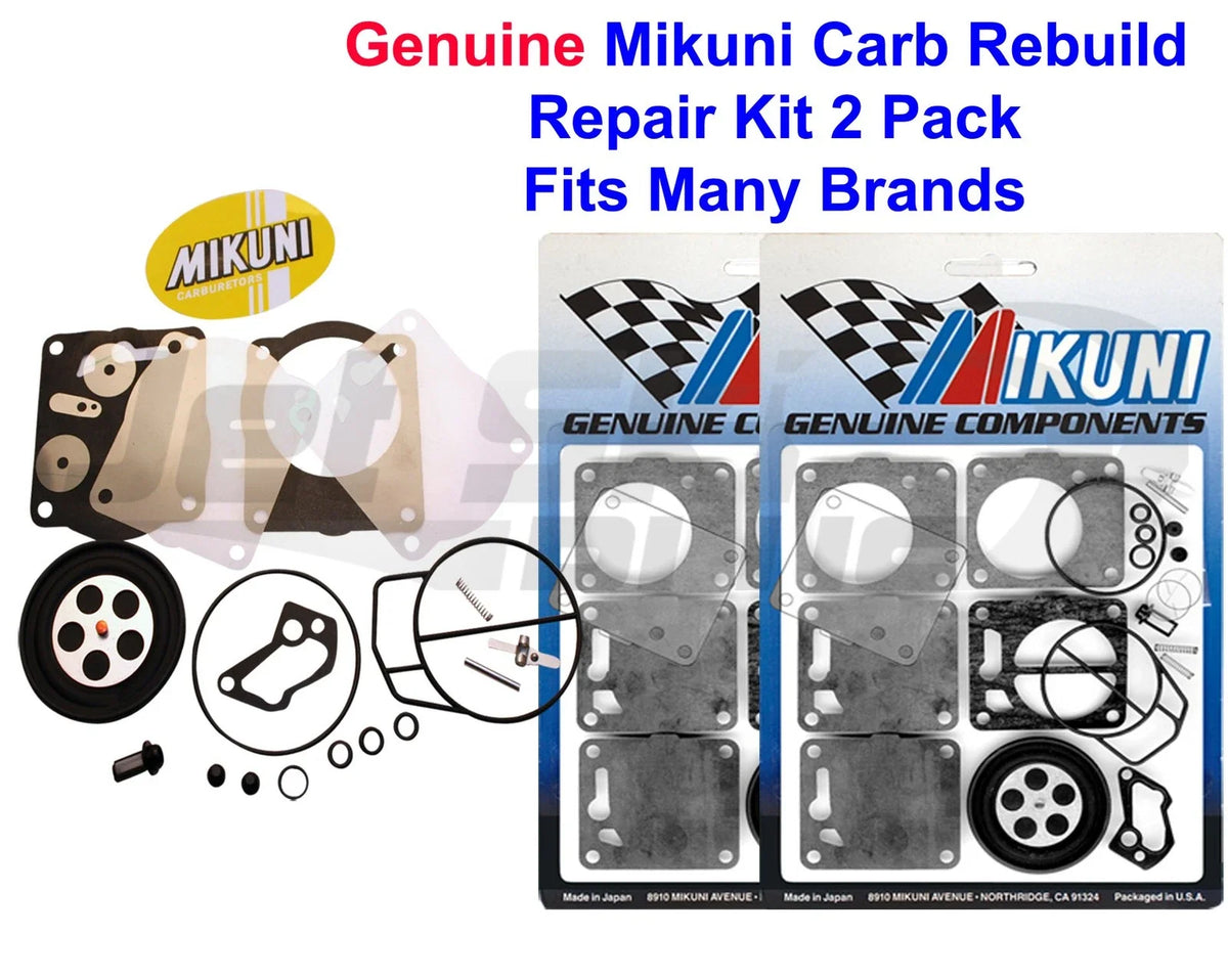 Dual Mikuni SBN Carb Rebuild Kit for SeaDoo GTI GTS GTX SP SPI SPX XP (1996–2003)