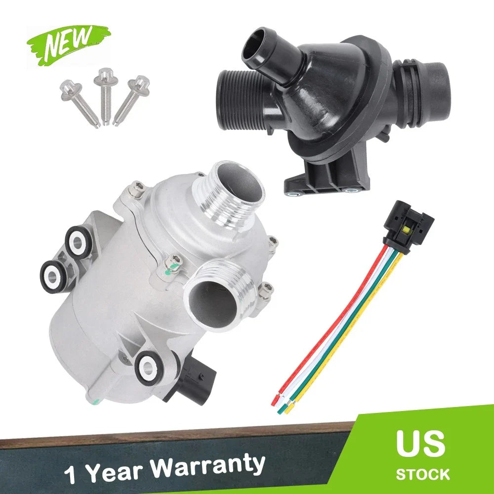 Water Pump with Thermostat Assembly for BMW X3 X5 530xi 525xi (2006-2010)