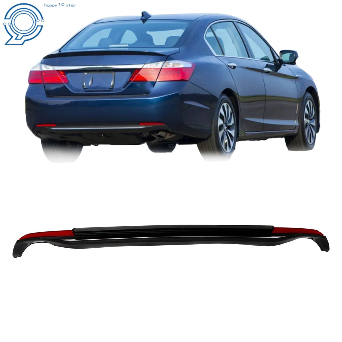 Rear Bumper Trim Panel with Reflectors for Honda Accord (2013-2015)