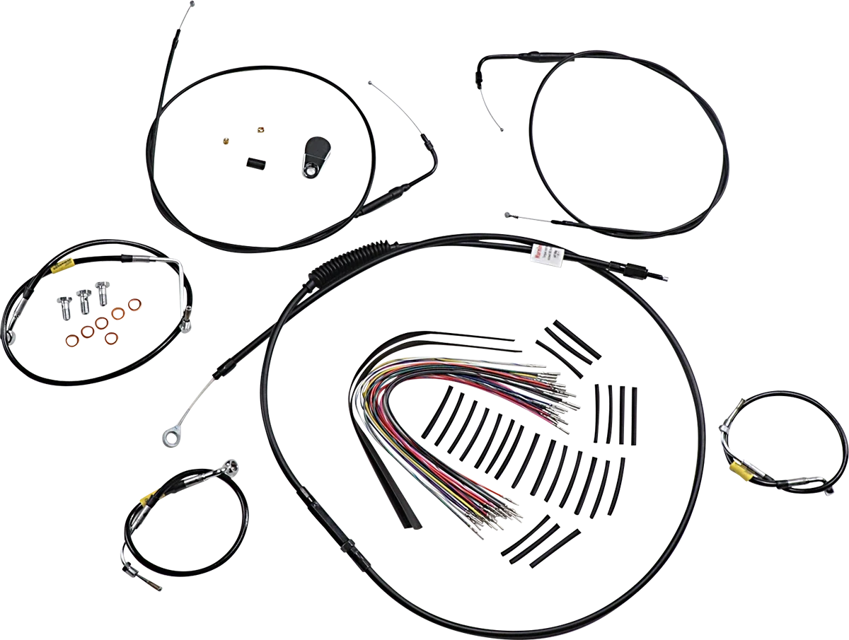 Control Kit for Early Touring Bikes with Bagger Bar Handlebars (15")