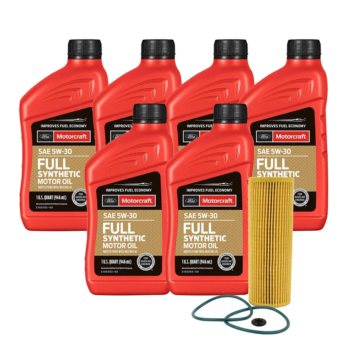 Engine Oil Change Kit SAE 5W-30 for Ford Lincoln 2.7 3.0 V6 (2015–2023)