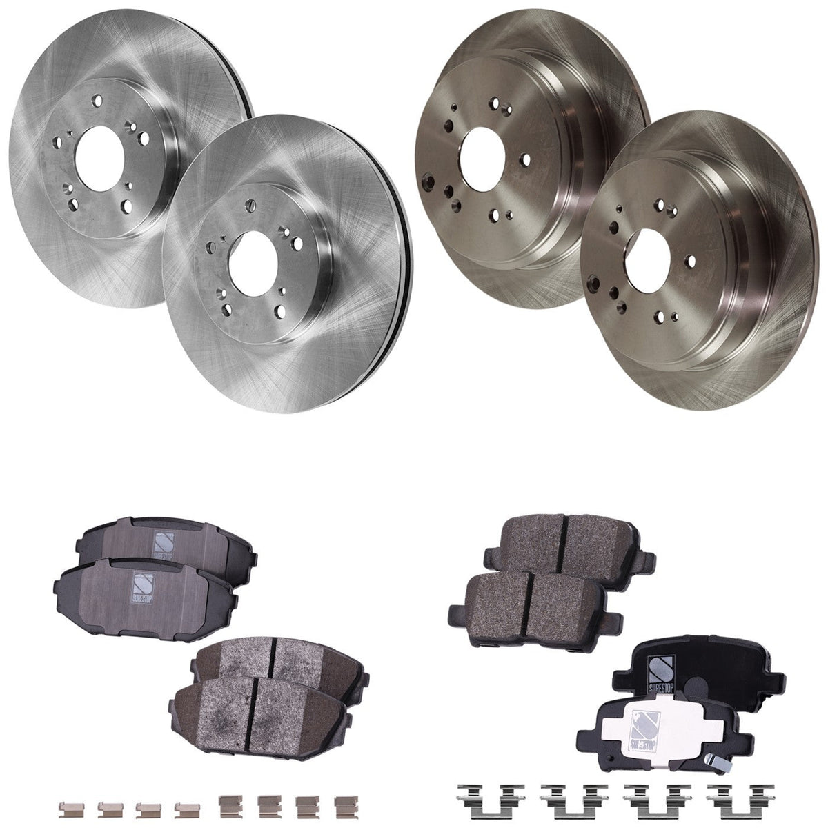 Disc Brake Rotors with Pads Kit for Honda Odyssey (2002-2004)