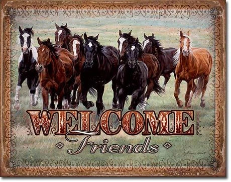 Vintage Replica Tin Metal Sign for Man Cave Cabin (1949)