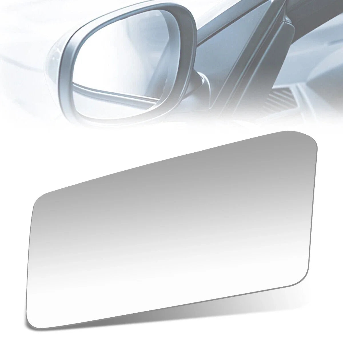 Driver Side Rear View Door Mirror Glass for Toyota Corolla (1984–1987)