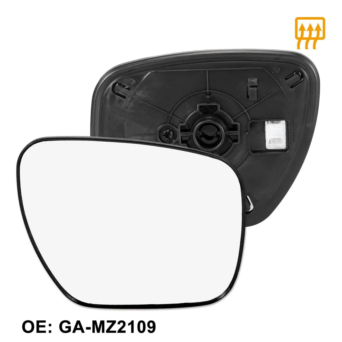Heated Right Side Mirror Glass with Backing for Mazda 5 CX-7 CX-9 (2006–2019)