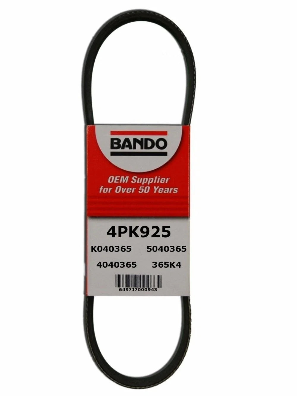 4PK925 Serpentine Belt for Acura Buick Chevrolet Dodge Mazda Mitsubishi