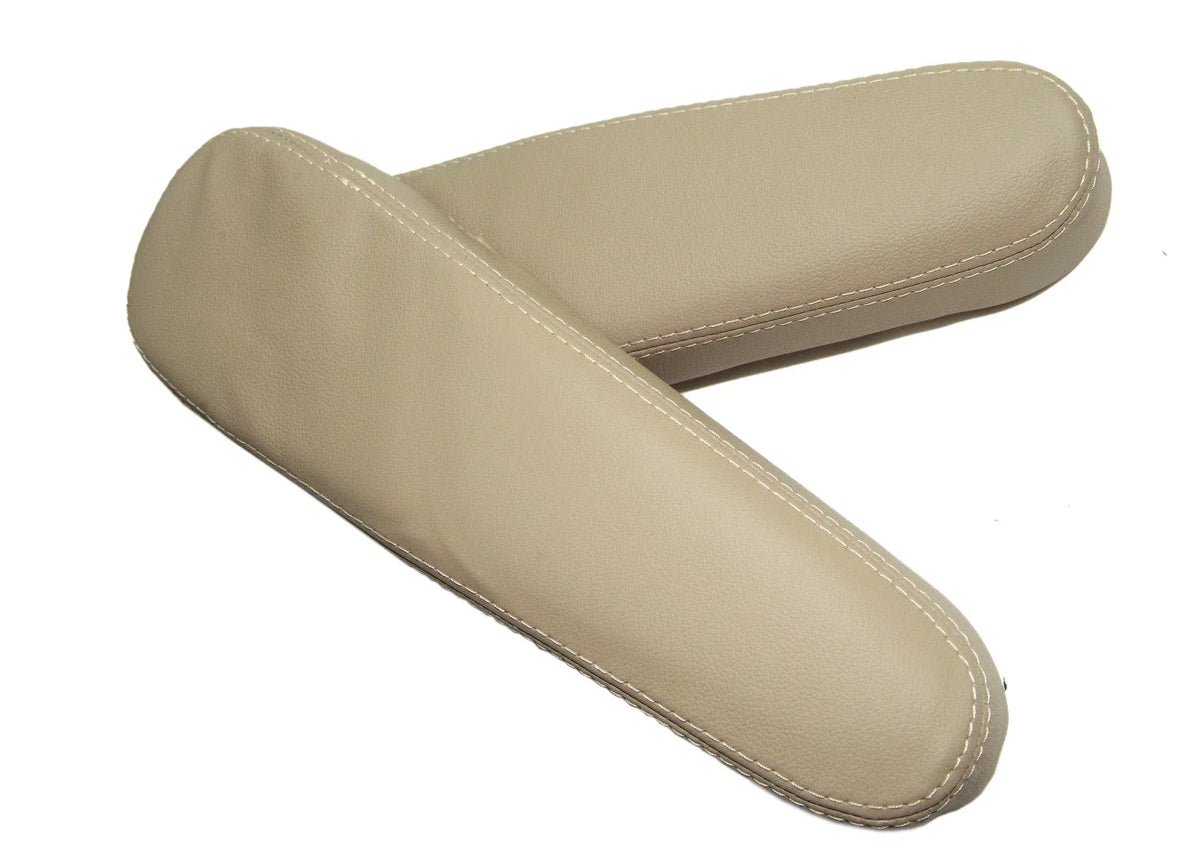 Front Seat Armrest Cover for Honda CR-V (2001–2006) Beige Leather Synthetic